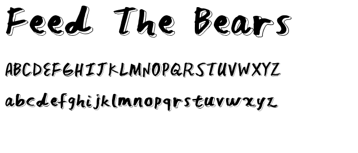 Feed The Bears font