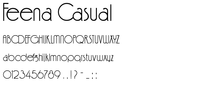 Feena Casual font