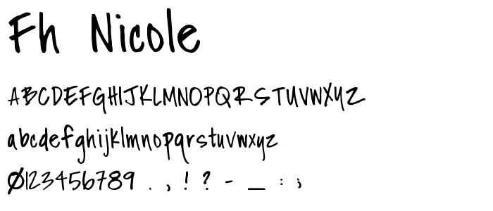 Fh_Nicole font