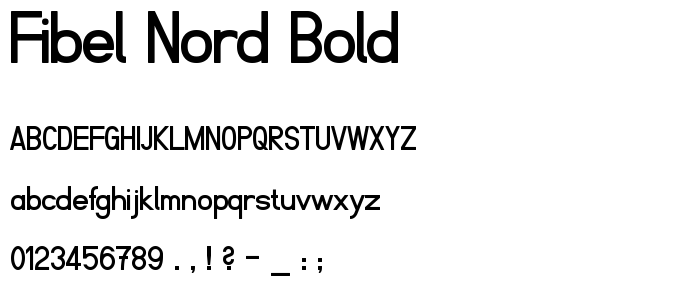 Fibel Nord Bold font