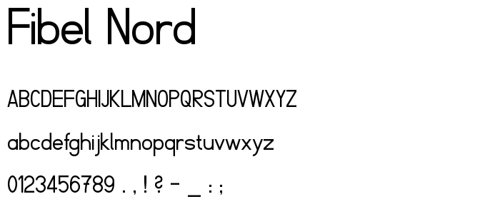 Fibel Nord font