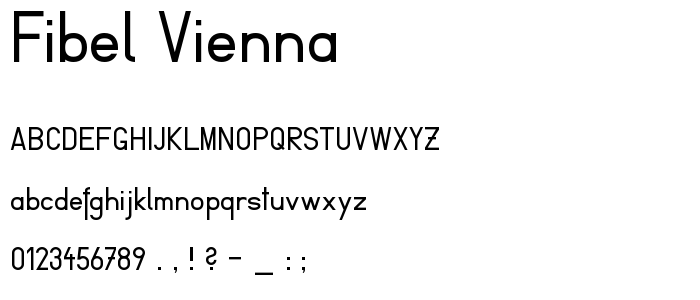 Fibel Vienna font