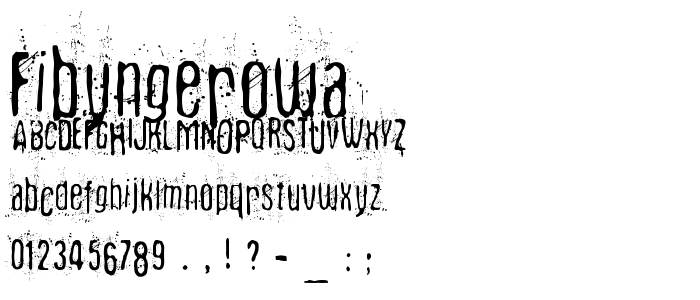 Fibyngerowa font