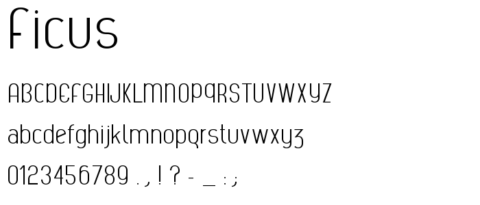 Ficus font