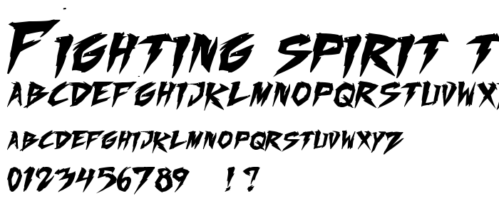 Fighting Spirit TBS Bold font