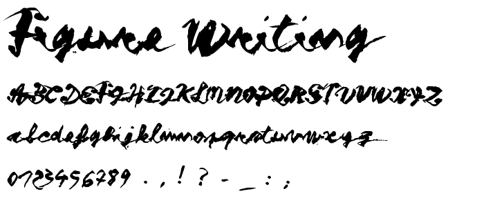 Figure writing font