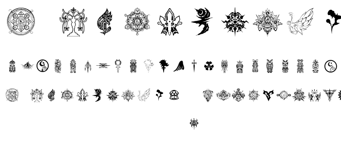 Final Fantasy Symbols font