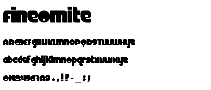 FineOMite font