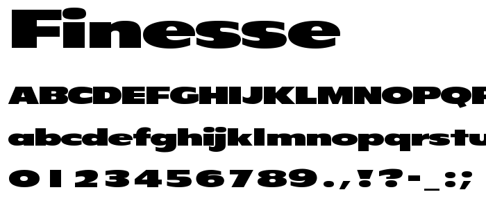 Finesse font