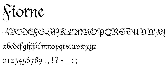 Fiorne font