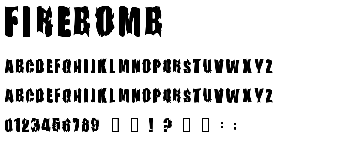 FireBomb font