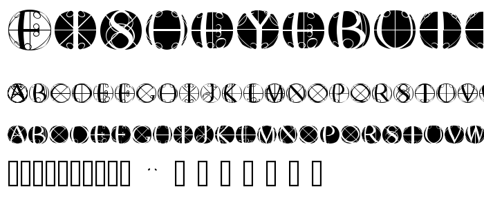 FisheyeButtonsTwo font