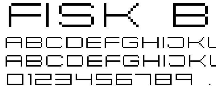 Fisk Bitmap Nr2 font