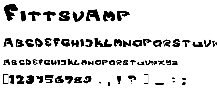 Fittsvamp font