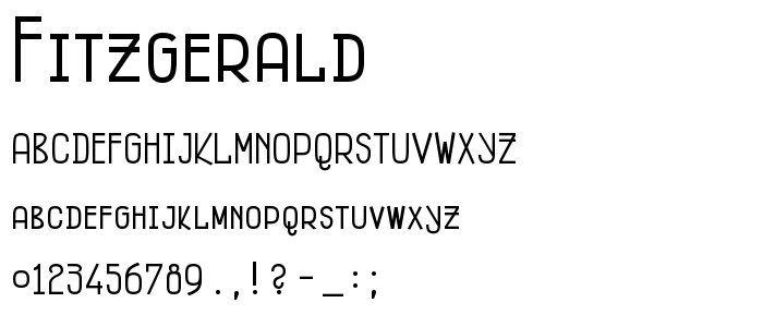 Fitzgerald font