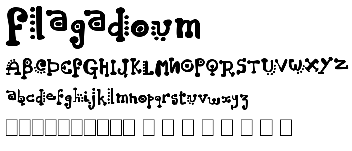 Flagadoum font