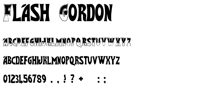 Flash Gordon font