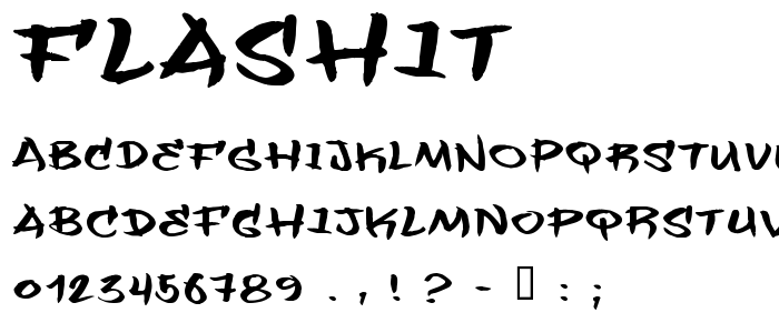 Flashit font