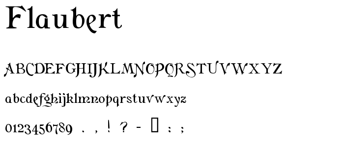 Flaubert font