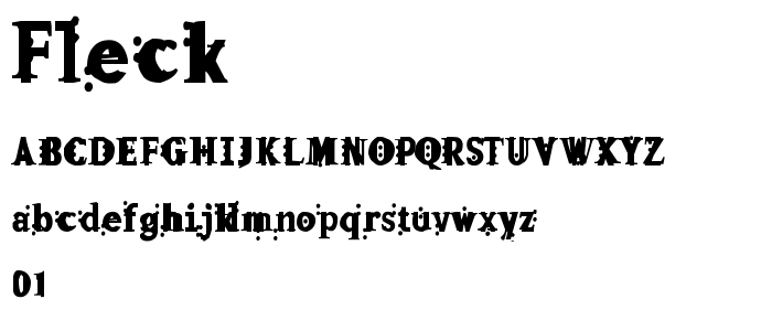 Fleck font