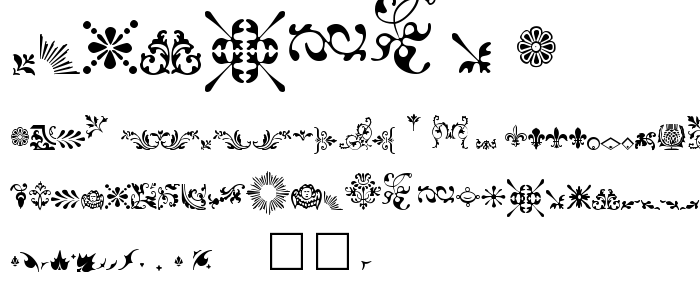 Fleurons A font