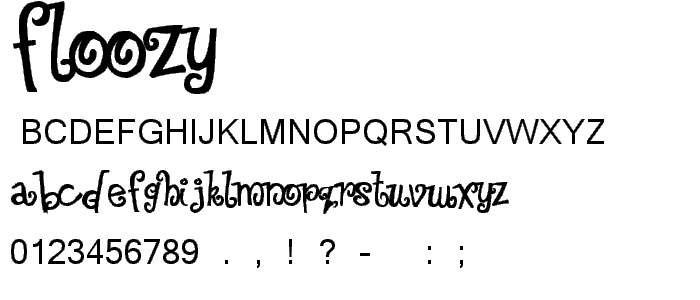 Floozy font