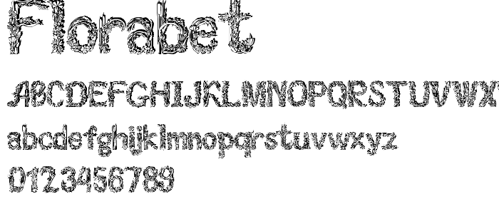 Florabet font