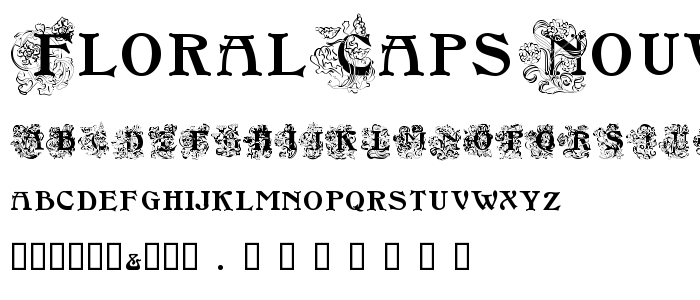 FloralCapsNouveau font