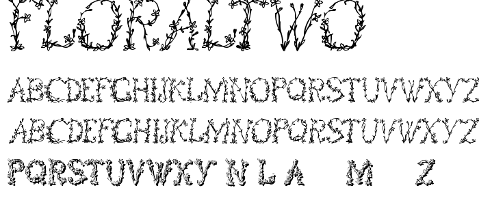 FloralTwo font