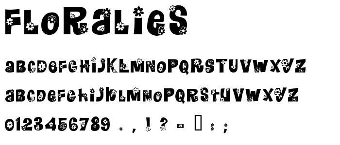 Floralies font