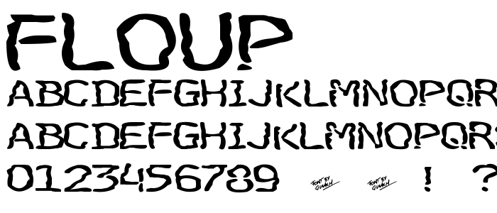 Floup font