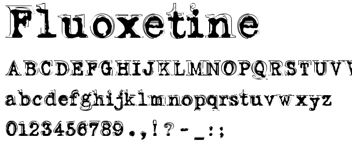 Fluoxetine font