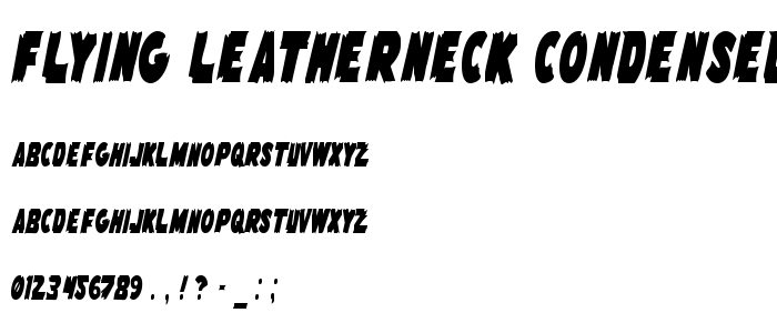 Flying Leatherneck Condensed font