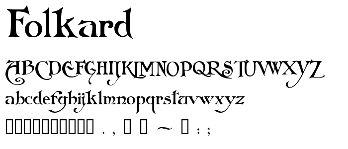 Folkard™ font