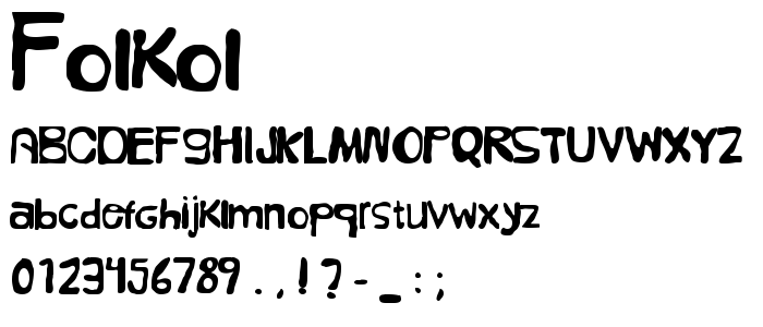 Folkol font