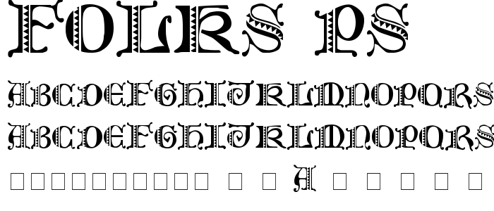 Folks PS font