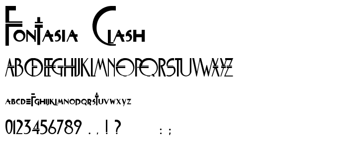 Fontasia Clash font