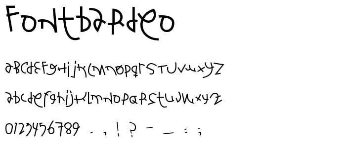 Fontbardeo font