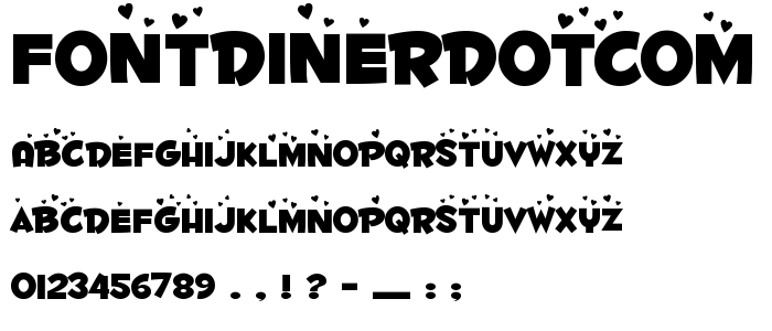 Fontdinerdotcom Luvable font