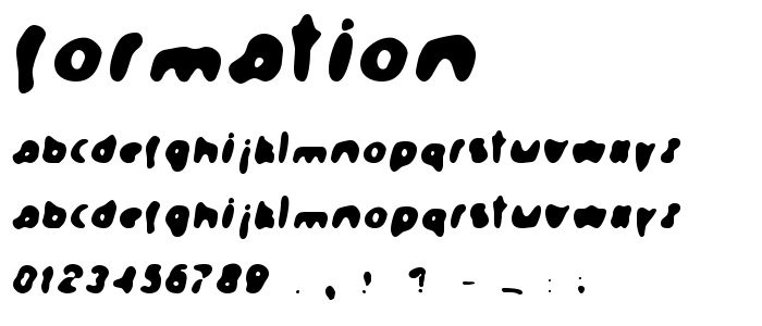 Formation font