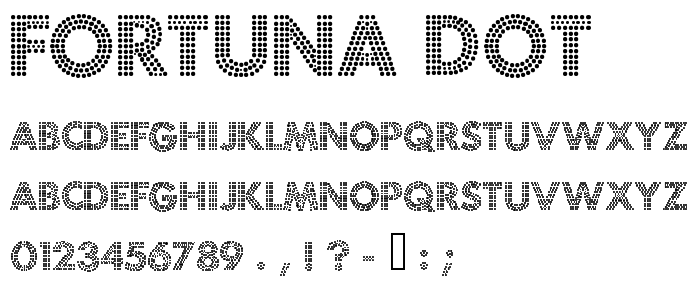 Fortuna Dot font