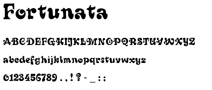 Fortunata font