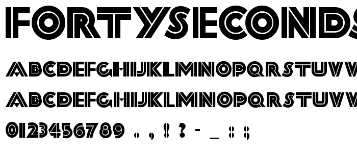 FortySecondStreetHB font