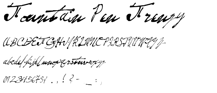 Fountain Pen Frenzy font