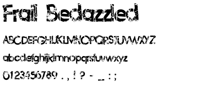 Frail_Bedazzled font