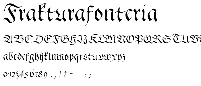 FrakturaFonteria font