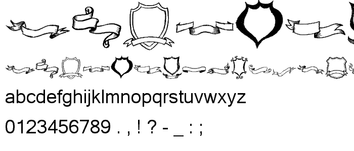 Frames_n Riboons font