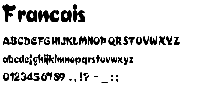 Francais font