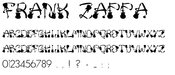 Frank Zappa font