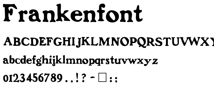 Frankenfont font